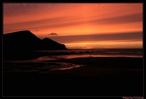 Crackington Haven Beach - Photo "Sunset at the beach - Crackington Haven, Cornwall England ...