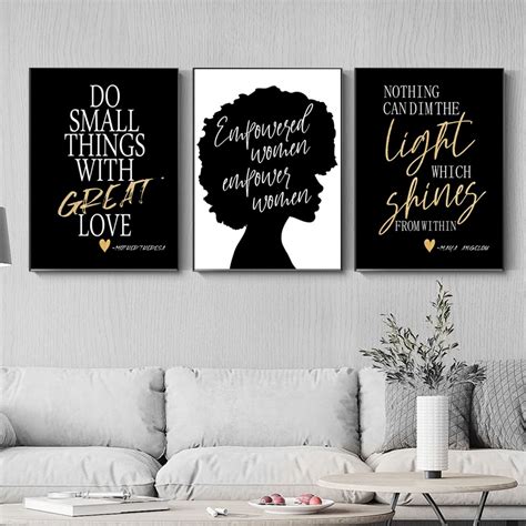 Creative Wisdom Black and White Canvas Painting Inspirational Quotes Posters and Prints ...