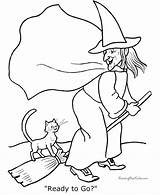 Halloween witch coloring Pages  001 sketch template