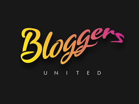 Bloggers United | Logo | Blogging | Logo Idea | Gradient by Ajay Soni ...