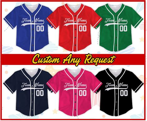 Custom Kids & Youth Baseball Jersey With Piping,personalized Color ...