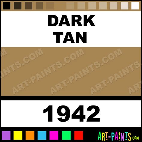 Dark Tan American FS Enamel Paints - 1942 - Dark Tan Paint, Dark Tan Color, Model Master ...