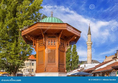 The Fountain Sebil Sebilj In Sarajevo - Bosnia And Herzegovina Royalty-Free Stock Photo ...