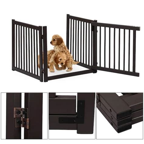 FRISCO Deluxe Configurable 4-Panel Wood Dog Gate,36-in,, 56% OFF