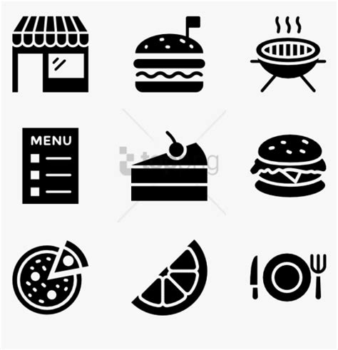 Free Png Food Icons - Food Menu Icon Png, Transparent Png - kindpng