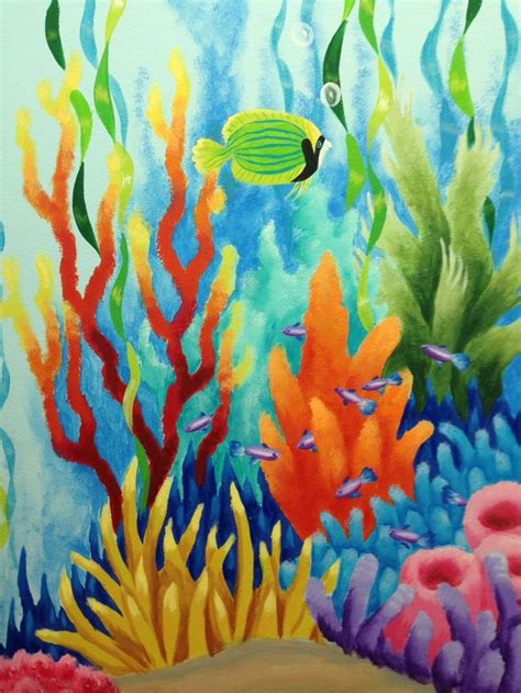 Ocean - undersea tropical | Sea life art, Coral art, Ocean art