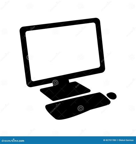 Computer stock illustration. Illustration of object, design - 82701788