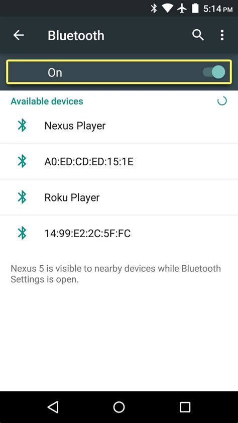 Android bluetooth connect