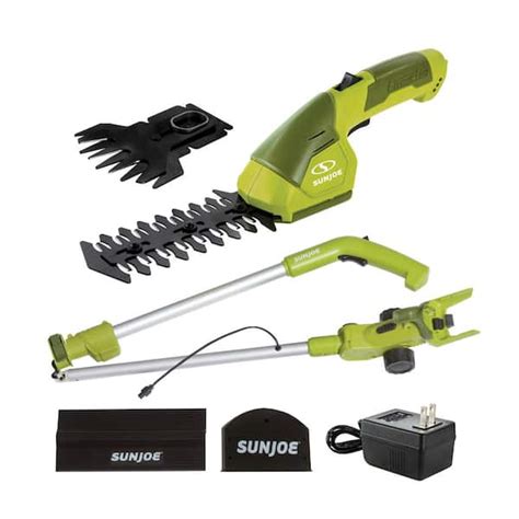 Sun Joe 7.2V 2-in-1 Cordless Grass Shear and Hedge Trimmer with Extension Pole HJ605CC - The ...