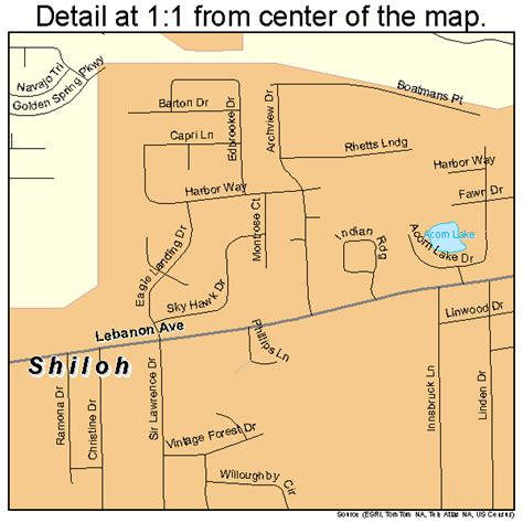 Shiloh Illinois Street Map 1769524