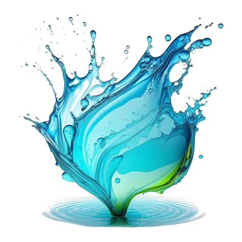 3d Water Splash, Realistic Water Splash Concept, Splashing Water Splash 3d Element 3d, Small ...