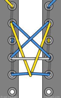 Ian's Shoelace Site - Pentagram Lacing | Ways to tie shoelaces, Shoe lace patterns, Shoe laces