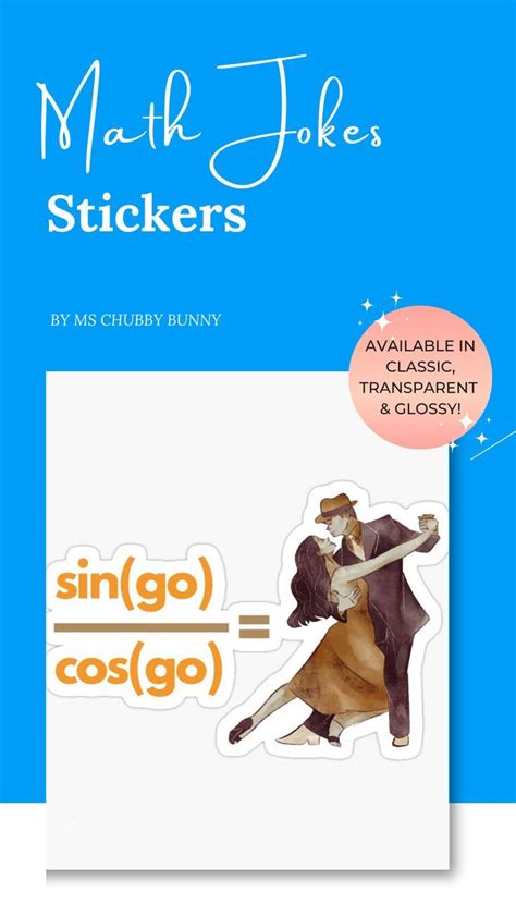 Funny Math Joke: Sine Cosine Tangent Sticker by mschubbybunny in 2022 | Funny math jokes, Math ...