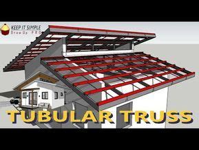 Tubular Truss - Clerestory Roof | House roof design, Flat roof design, Roof truss design