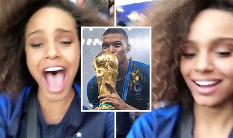 Kylian Mbappe girlfriend Alicia Aylies celebrates France World Cup win ...