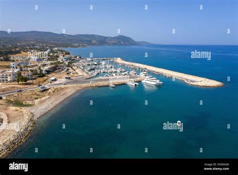 Aerial view of Latchi harbour and marina, Latchi, Cyprus Stock Photo - Alamy