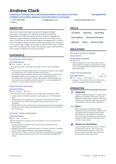 5 Scholarship Resume Examples & Guide for 2024