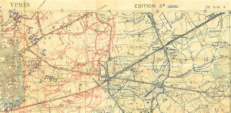 World War 1 Trenches Map