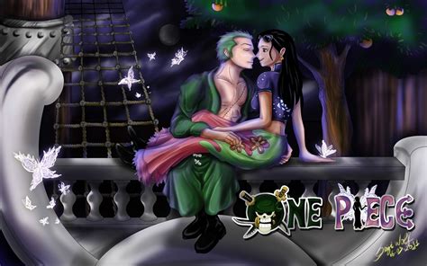 Nico Robin And Roronoa Zoro Kissing