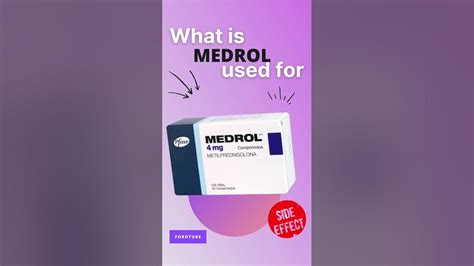 MEDROL SIDE EFFECTS 💊 - What is medrol used for - YouTube