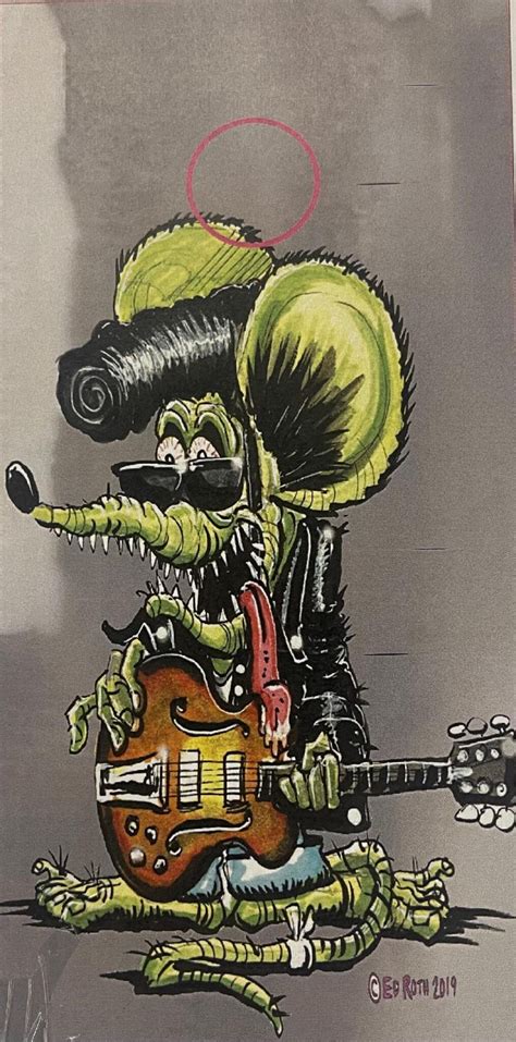 Rat Fink & Guitar Corn Hole Board Set Kustom Stickers - Ed Roth's Rat Fink