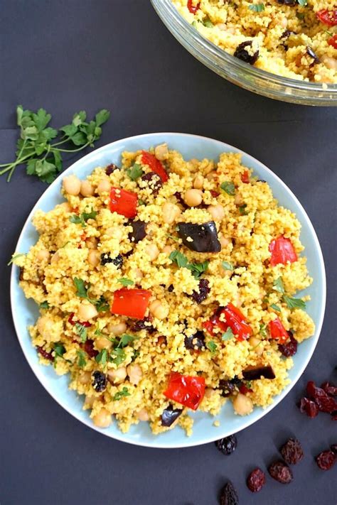 Moroccan Couscous Salad with Chickpeas - My Gorgeous Recipes