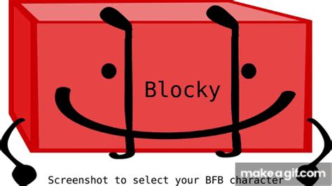 Screenshot your BFB Character on Make a GIF