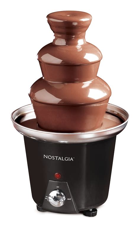 Nostalgia Electric Chocolate Fondue Fountain, 24-Ounce, 3-Tier Set ...