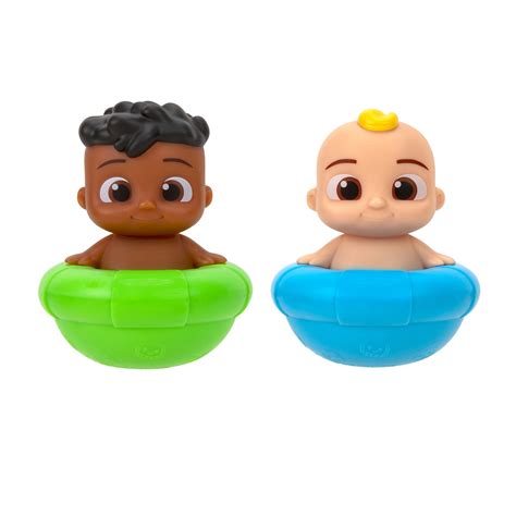 CoComelon Bath & Pool Toys, 2 Piece Set - JJ & Cody Floating Bobble Figures - Water Toys for ...