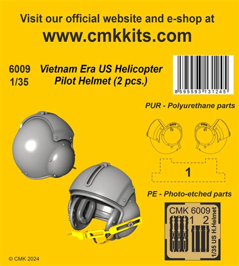 1/35 Vietnam Era US Helicopter Pilot Helmet (2 pcs.) | Vše pro modeláře ...