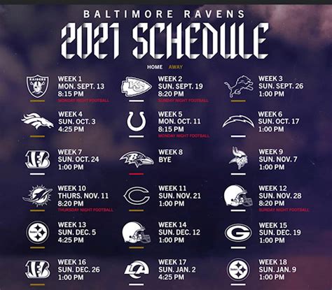 Baltimore Ravens 2022 2023 Schedule Printable - Printable Schedule