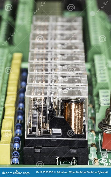 Electromagnetic relays set stock photo. Image of equipment - 125553830