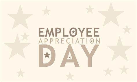 Employee Appreciation Day. Template for background, banner, card, poster 20649334 Vector Art at ...