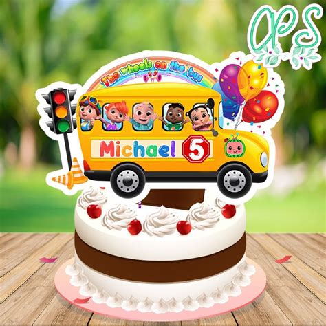 Cocomelon Party Decorations Printable Kit Bus Cake Cake Toppers | Images and Photos finder