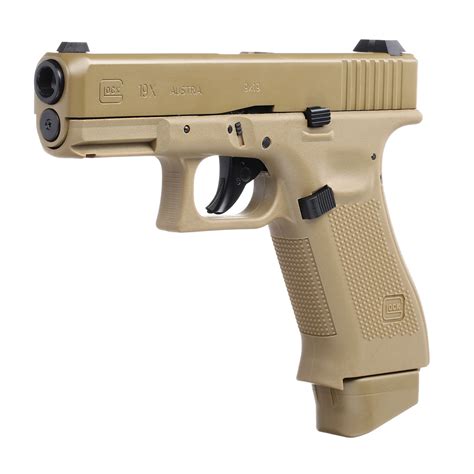 Glock 19X mit Metallschlitten CO2 BlowBack 6mm BB Coyote Tan kaufen