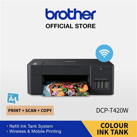 BROTHER PRINTER DCP-T420W INK TANK PRINT SCAN COPY - HETERO