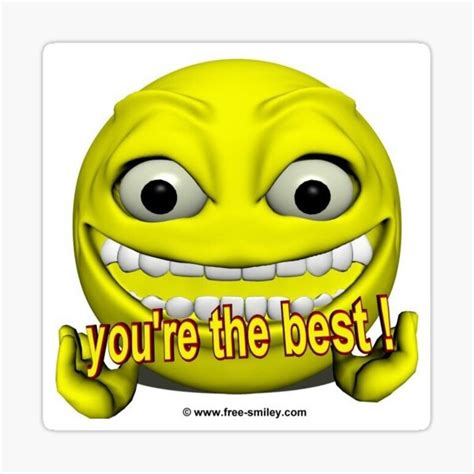 "cursed emoji "you're the best"" Sticker for Sale by ghibliking | Redbubble