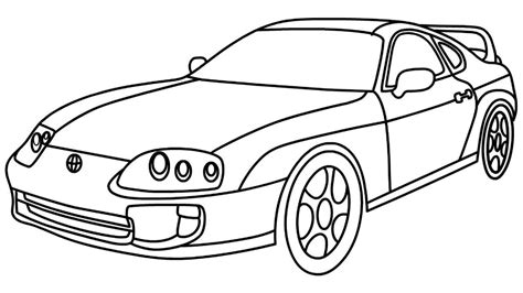 How To Draw A Toyota Supra