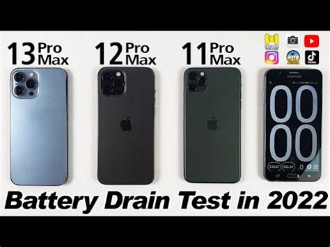 iPhone 13 Pro Max vs 12 Pro Max vs 11 Pro Max Battery Life DRAIN Test in 2022 - Worth Upgrading ...