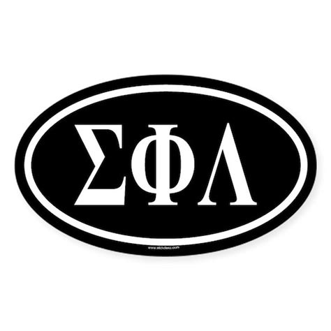 Sigma Phi Lambda Sticker (Oval) SIGMA PHI LAMBDA Oval Sticker by Standard Decal - CafePress