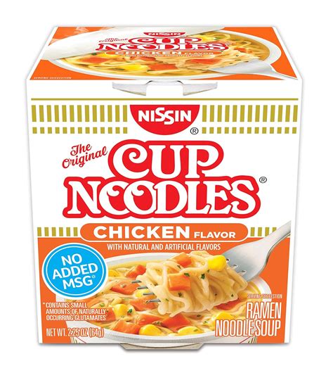 Amazon.com : Nissin Cup Noodles Chicken Flavor Soup 2.25 oz (Pack of 12) : Cup A Soup : Grocery ...