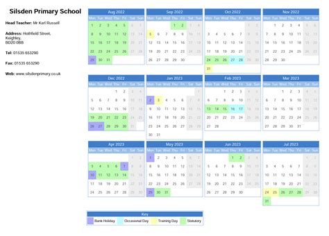 Calendar – Silsden Primary