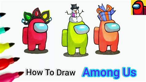 How To Draw Among Us Christmas Hats / Latest Among Us Skins Drawing ...