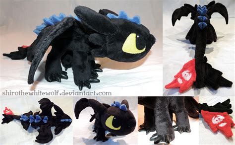 Chibi Toothless Alpha Dragon plushie [SOLD] by ShiroTheWhiteWolf on ...