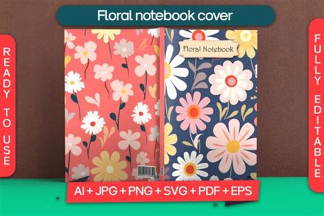 Floral Notebook Cover Graphic by RD Graphic · Creative Fabrica