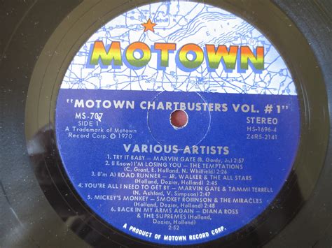 Vintage Records MOTOWN Records CHARTBUSTERS MOTOWN Albums | Etsy