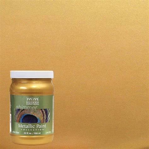 Modern Masters 1 qt. Iridescent Gold Metallic Interior/Exterior Paint ...