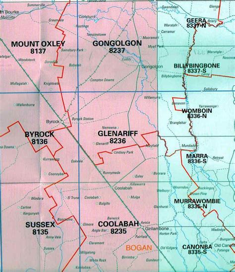 Glenariff 8236 NSW Topographic Map - A.B.C. Maps