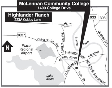 Mclennan Community College Campus Map | Tourist Map Of English