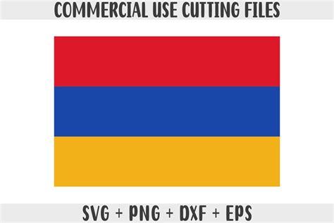 Armenia Flag SVG Original Colors, Armenia Flag Png, Commercial Use for ...